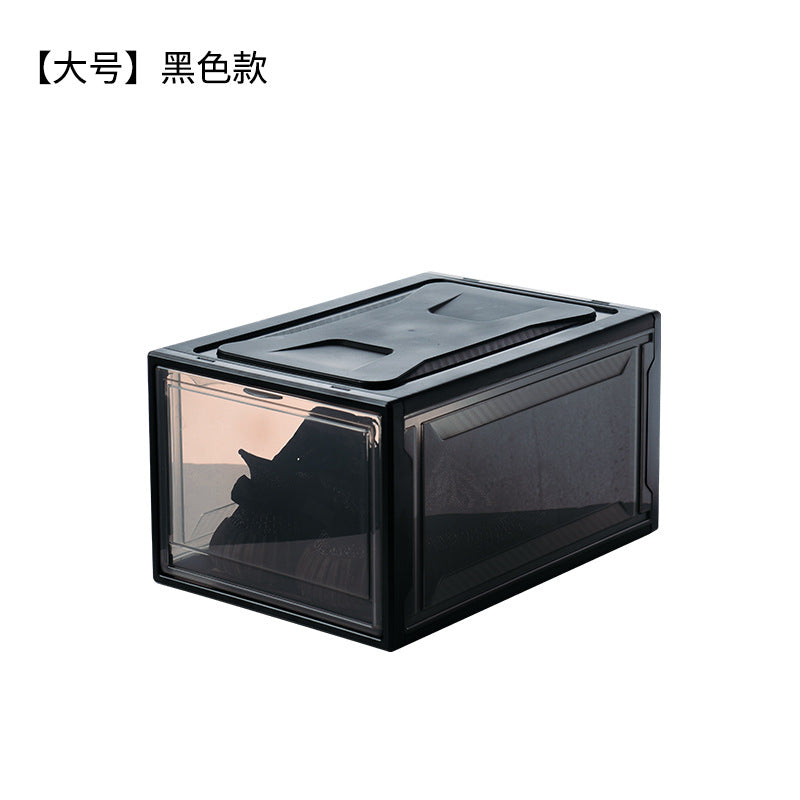 Plastic sneaker storage box transparent sports shoes basketball shoes shoe box high-top sneakers wall collection display shoe cabinet