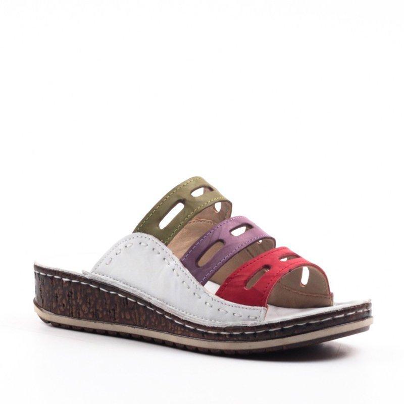 35-43 summer independent station explosion models Europe and the United States large size sandals and slippers women's thick-soled color matching casual Roman ladies slippers