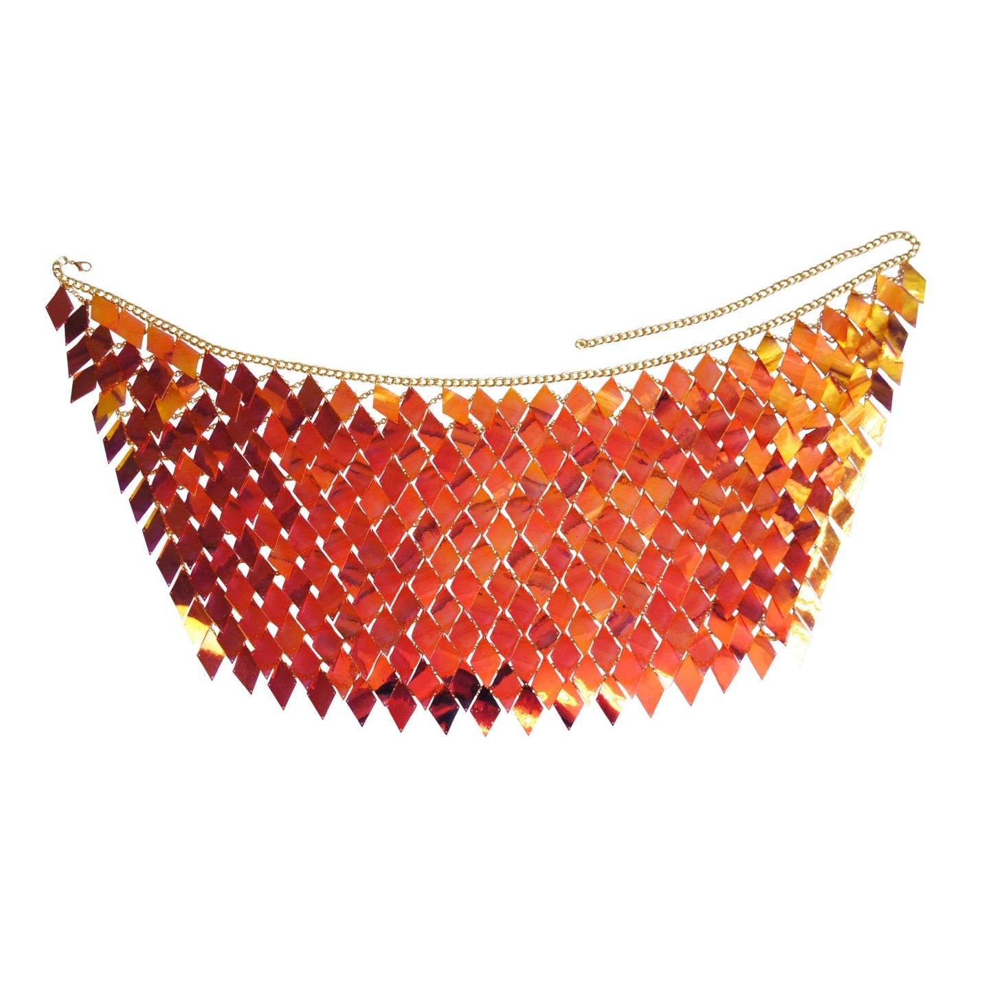 European and American cross-border new accessories Shiny multi-layer sequins body chain waist chain Sexy necklace body clothing chain