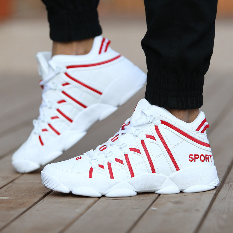 Sell eBay foreign trade cross-border high-top basketball shoes men's boots AliExpress couple actual combat sports shoes A09