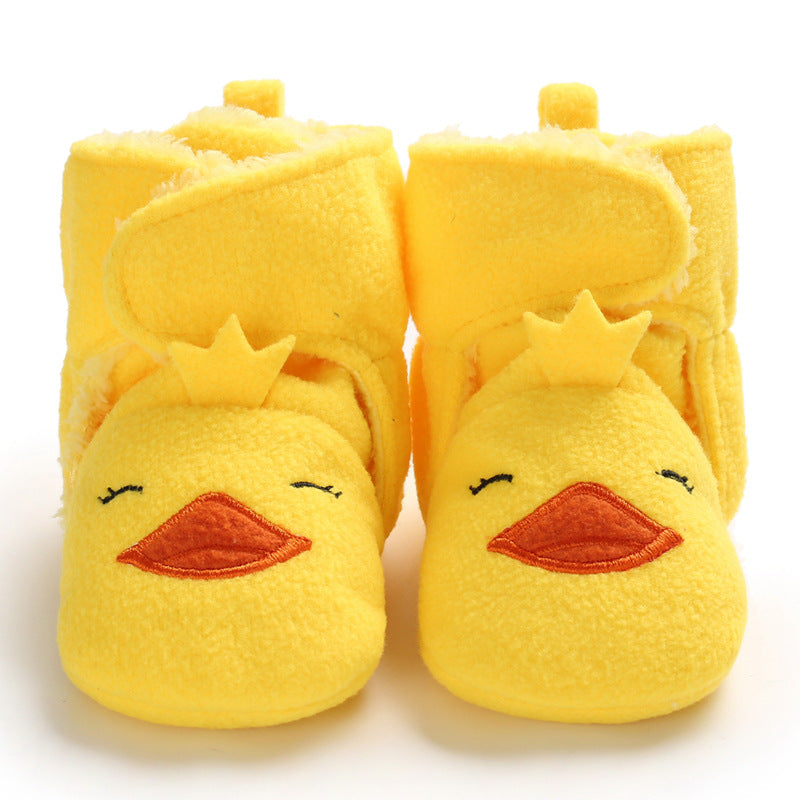 Winter new 0-1 year old baby shoes, soft bottom, non-slip and wool, to keep warm 6-12 months baby toddler shoes
