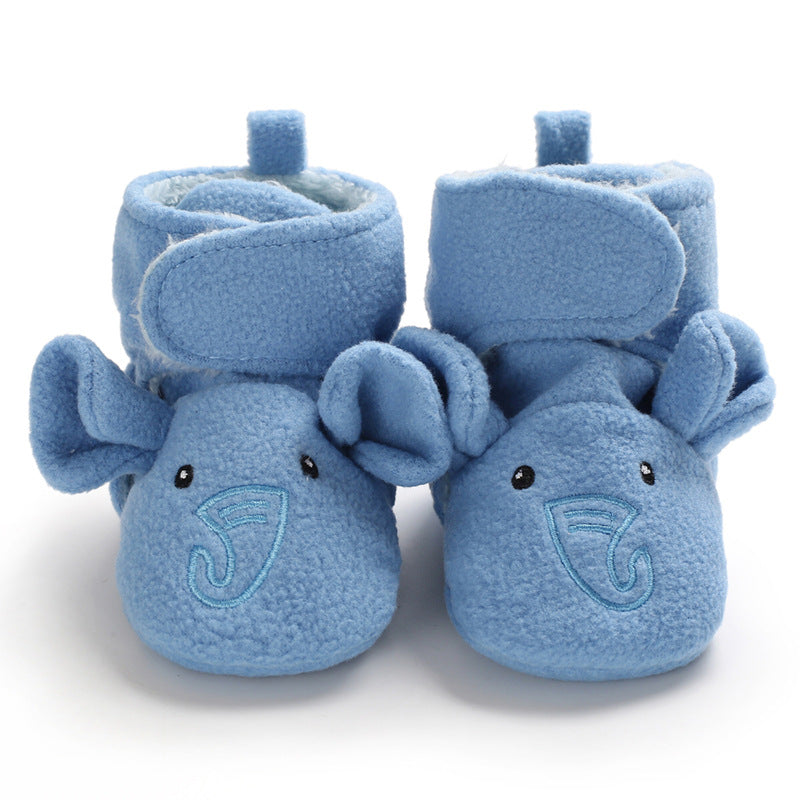 Winter new 0-1 year old baby shoes, soft bottom, non-slip and wool, to keep warm 6-12 months baby toddler shoes