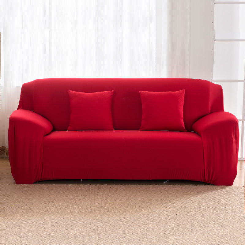 Factory wholesale modern minimalist stretch sofa cover all-inclusive solid color fabric sofa cover towel universal sofa cushion combination