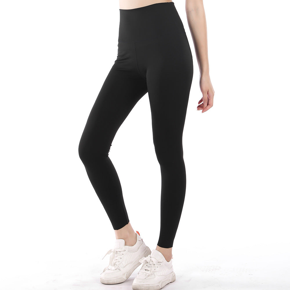 Shark skin black bottoming body sculpting pants women's spring and autumn outer wear liquid tight elastic Barbie pressure stovepipe yoga pants