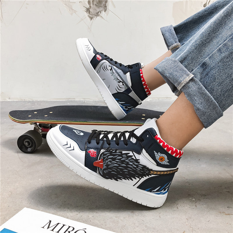 Naruto co-branded aj Air Force One 2020 spring and autumn trend student sports high-top shoes male V13