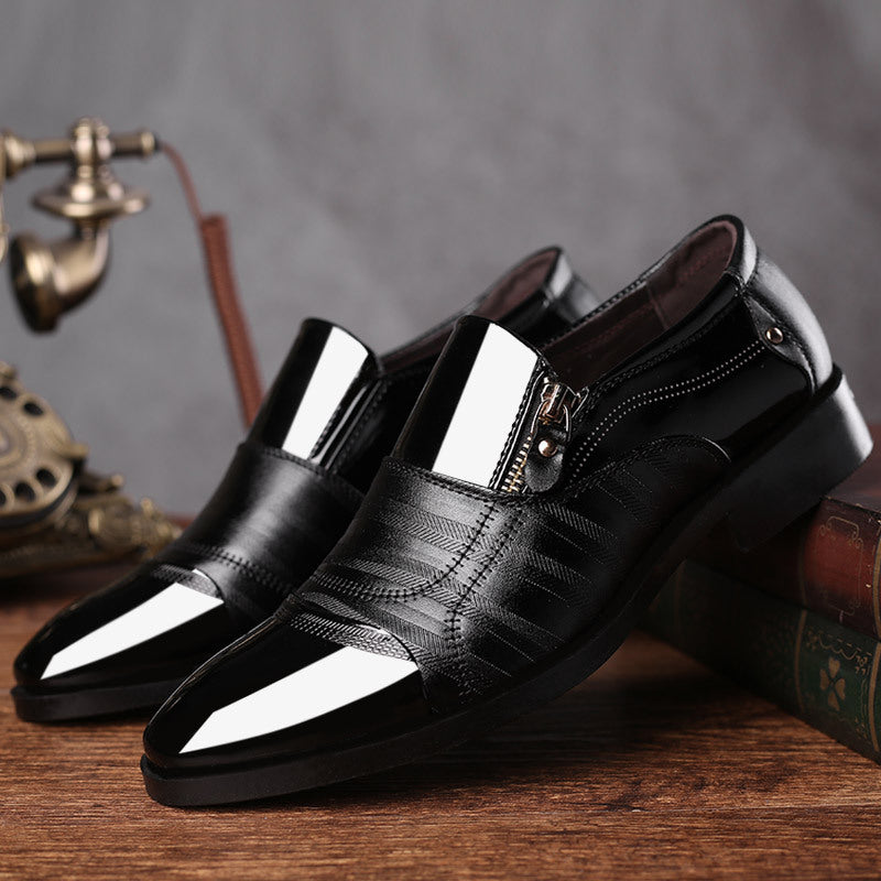wish47 large size 48 men 46 business formal wear professional leather shoes Men's shoes pointed black men's shoes