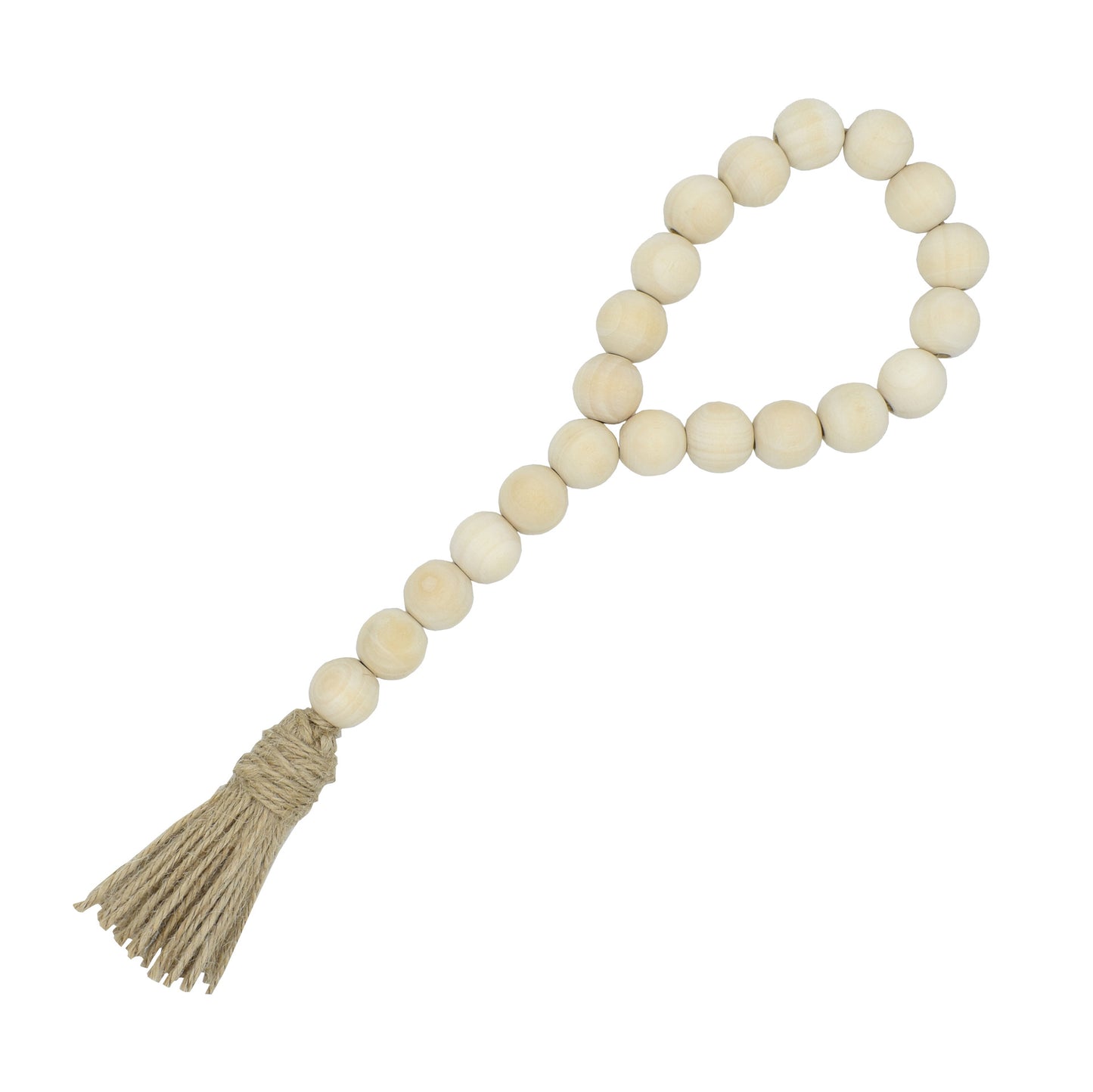 Nordic pastoral style hemp rope tassel decoration wooden beads wall hanging home crafts handmade tassel wall hanging ornaments
