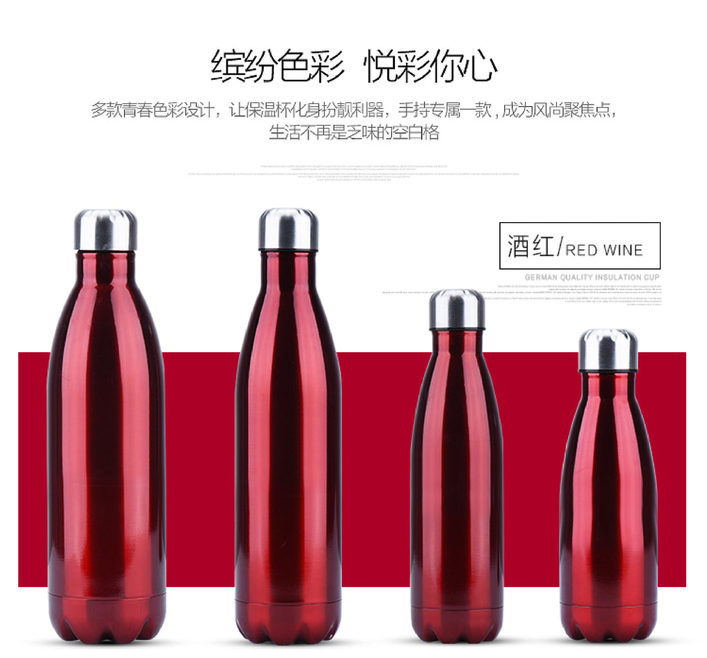 Akkoki 350/500/750/1000ml Bottle For Water Thermos Bottle Of Stainless Steel Vacuum Flasks Thermoses Cup Thermocup Thermocouple