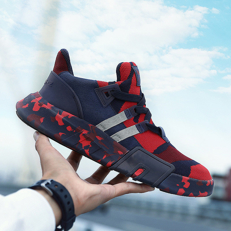 Shoes Men's Trendy Shoes Summer Wild Casual Sports Shoes Youth Trend Running Shoes Korean Breathable Student Camouflage Shoes