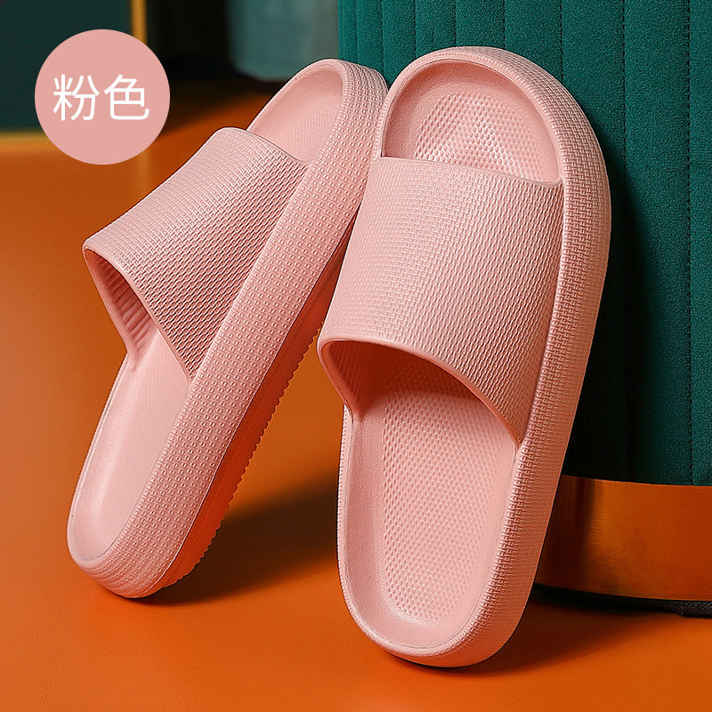Summer sandals and slippers women's thick-soled home indoor and outdoor wear deodorant bathroom bath non-slip home couple slippers for men