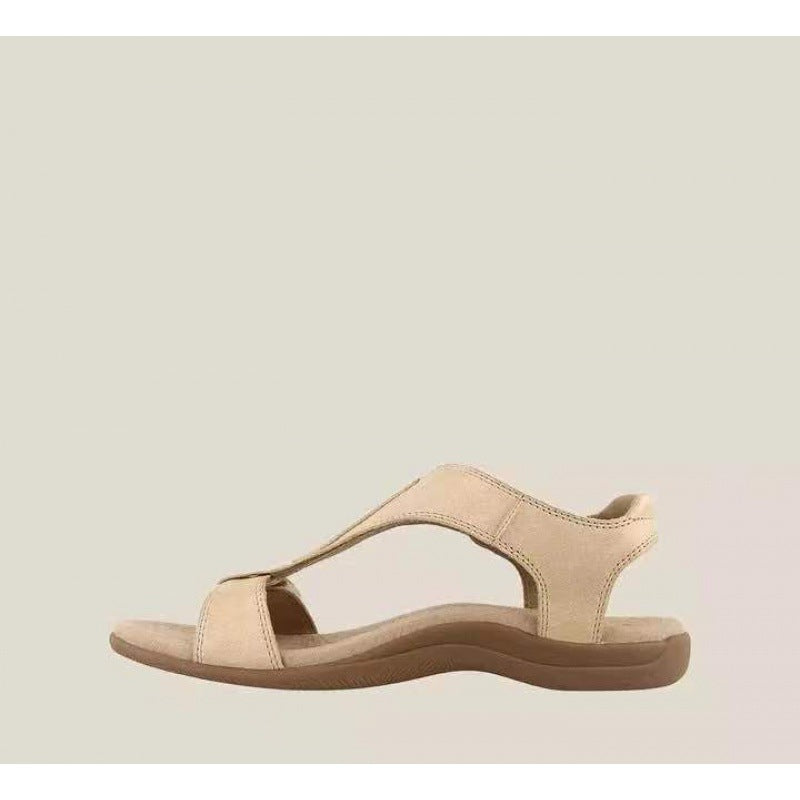 foreign trade new spot Amazon cross-border thick bottom wedge women's shoes Velcro buckle strap sandals women