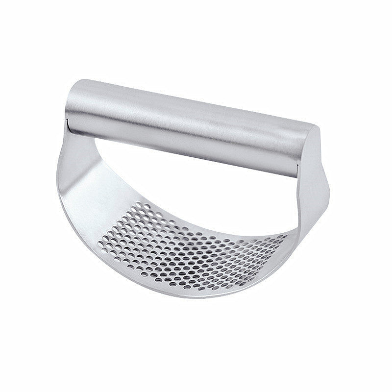 Spot 304 stainless steel garlic press manual arc garlic grinder household garlic grinder kitchen DIY gadget