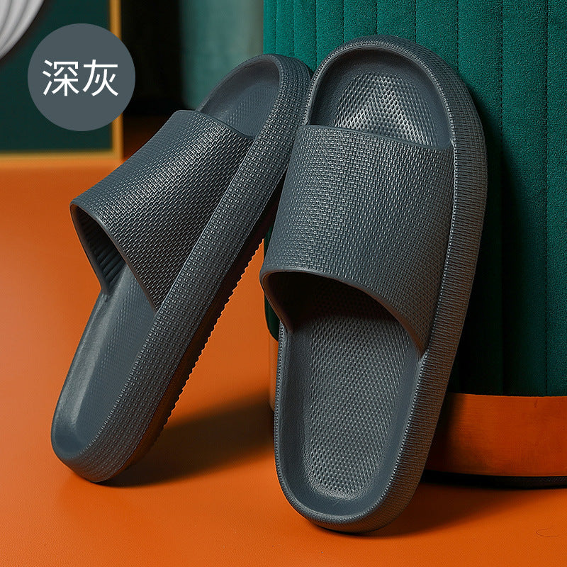 Summer sandals and slippers women's thick-soled home indoor and outdoor wear deodorant bathroom bath non-slip home couple slippers for men