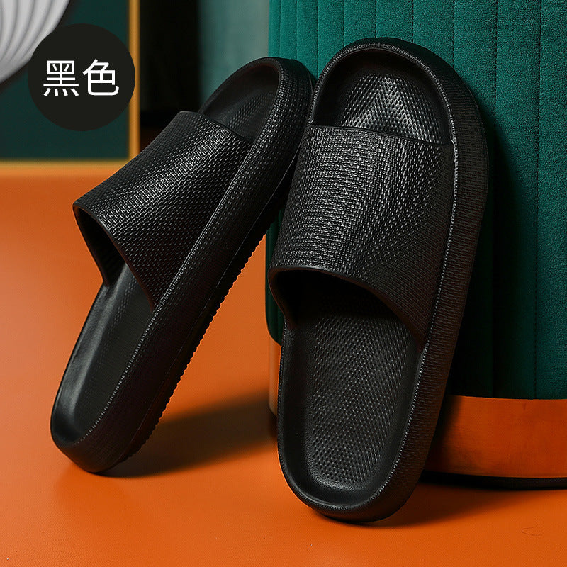Summer sandals and slippers women's thick-soled home indoor and outdoor wear deodorant bathroom bath non-slip home couple slippers for men