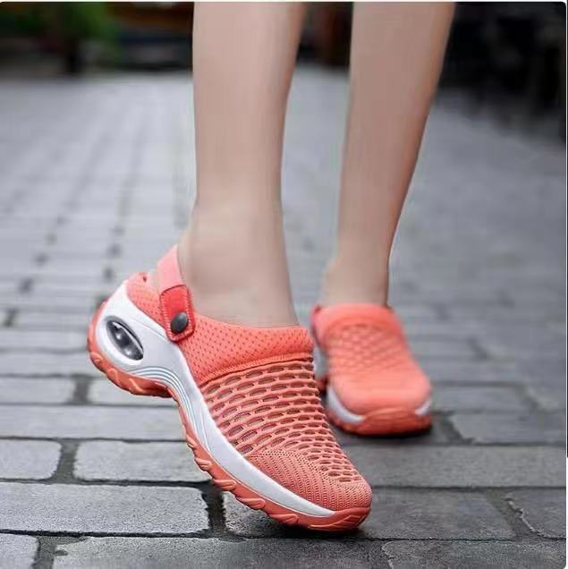 Summer Mesh Set Feet Large Size Slippers Shake Mom Sandals Reversible