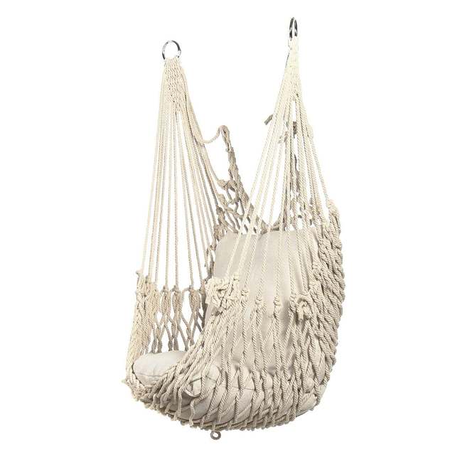 Hammock Chair Outdoor Indoor Garden Bedroom Furniture Outdoor Hanging Chair For Child Adult Safety Camping Swing Chair
