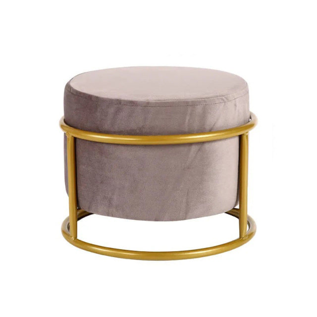 Height Adjustable ! Nordic Luxury Living Room Stool Flannel Chair Cover Solid Color