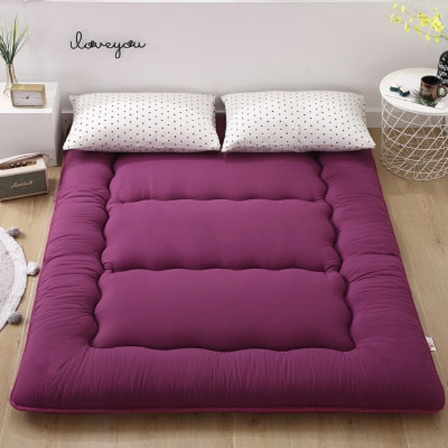 Foldable mats Can be used on floor and bed mattress Single and double student mattress Superior tatami comfortable
