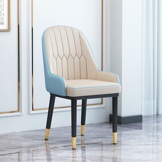 Living Room Furniture Design Armchairs Nordic Luxury Chair Metal Leather Material Dining Room Chairs Leisure Computer Stool