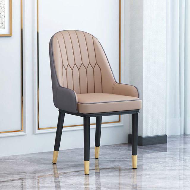 Living Room Furniture Design Armchairs Nordic Luxury Chair Metal Leather Material Dining Room Chairs Leisure Computer Stool