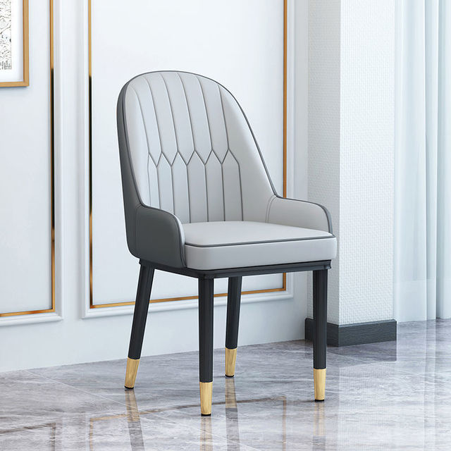 Living Room Furniture Design Armchairs Nordic Luxury Chair Metal Leather Material Dining Room Chairs Leisure Computer Stool