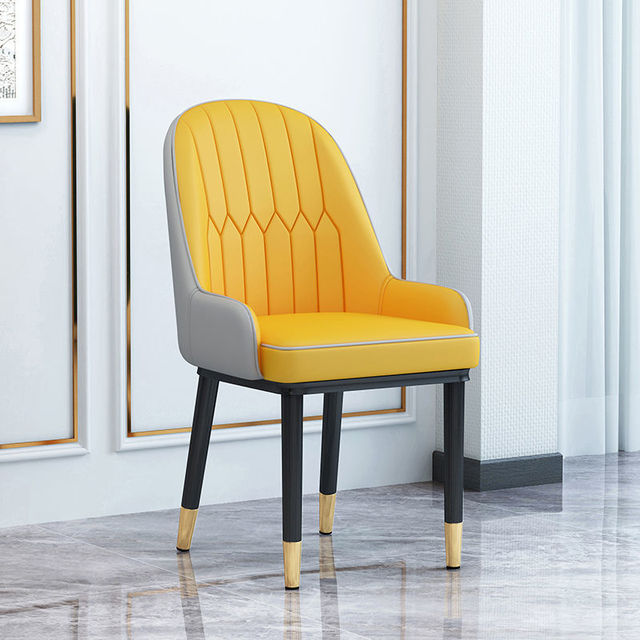 Living Room Furniture Design Armchairs Nordic Luxury Chair Metal Leather Material Dining Room Chairs Leisure Computer Stool