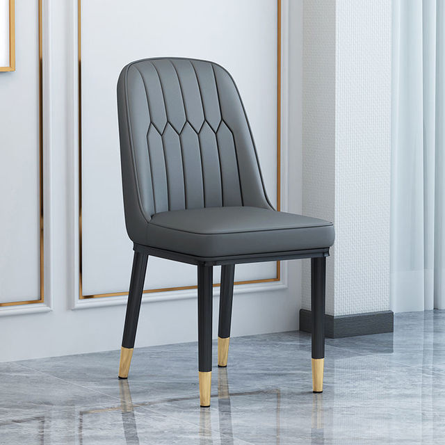 Living Room Furniture Design Armchairs Nordic Luxury Chair Metal Leather Material Dining Room Chairs Leisure Computer Stool