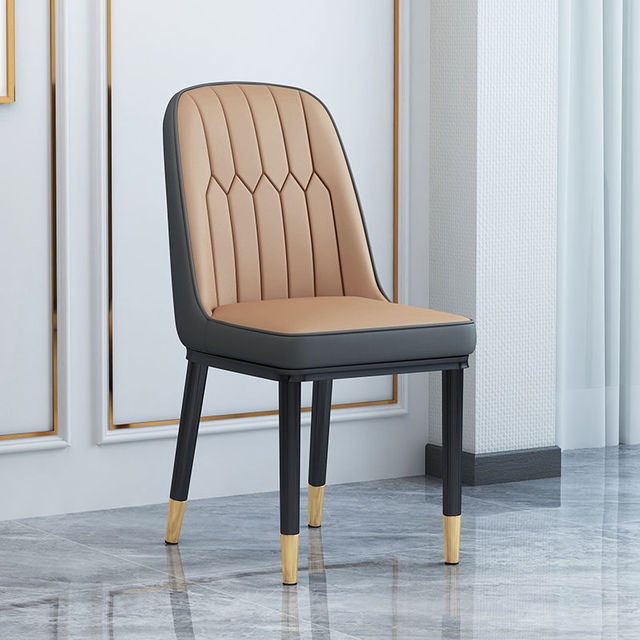 Living Room Furniture Design Armchairs Nordic Luxury Chair Metal Leather Material Dining Room Chairs Leisure Computer Stool