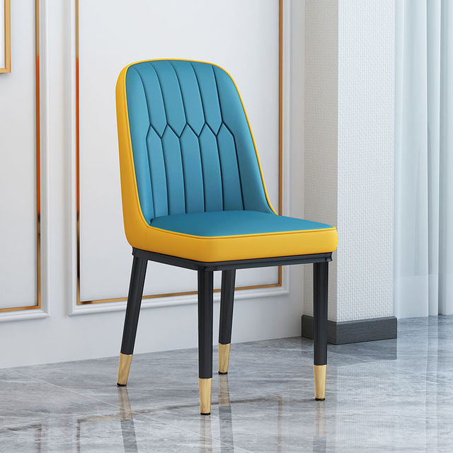 Living Room Furniture Design Armchairs Nordic Luxury Chair Metal Leather Material Dining Room Chairs Leisure Computer Stool