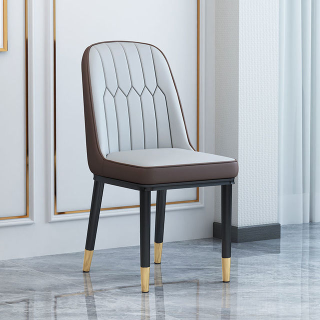 Living Room Furniture Design Armchairs Nordic Luxury Chair Metal Leather Material Dining Room Chairs Leisure Computer Stool