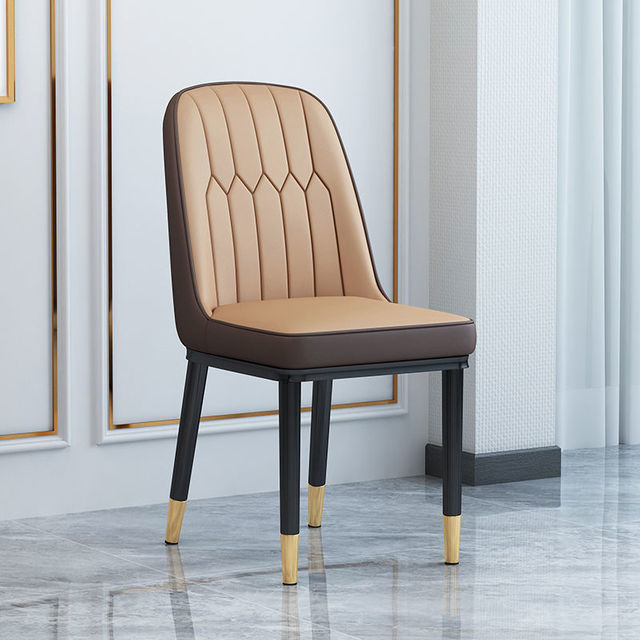 Living Room Furniture Design Armchairs Nordic Luxury Chair Metal Leather Material Dining Room Chairs Leisure Computer Stool