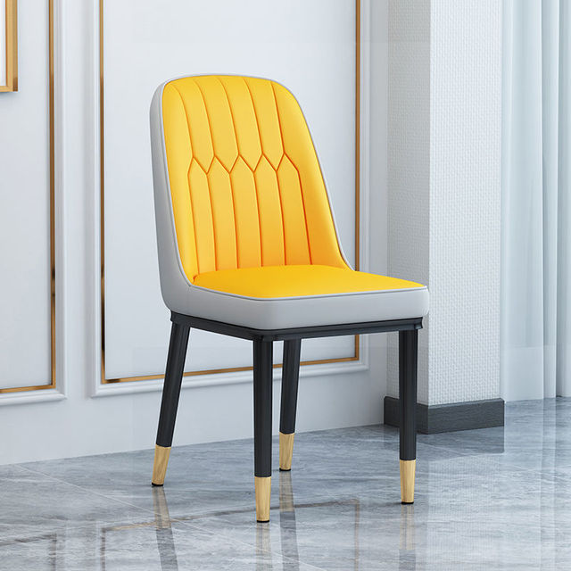 Living Room Furniture Design Armchairs Nordic Luxury Chair Metal Leather Material Dining Room Chairs Leisure Computer Stool
