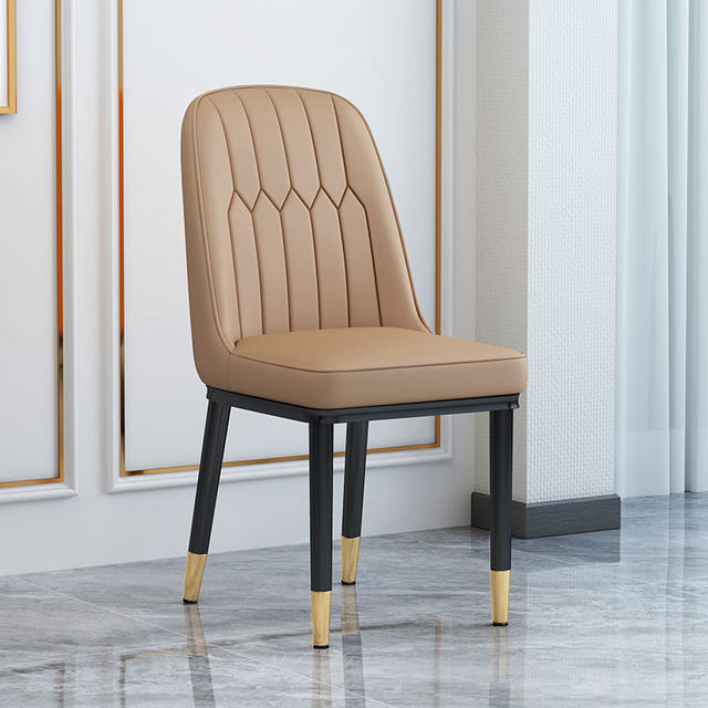 Living Room Furniture Design Armchairs Nordic Luxury Chair Metal Leather Material Dining Room Chairs Leisure Computer Stool