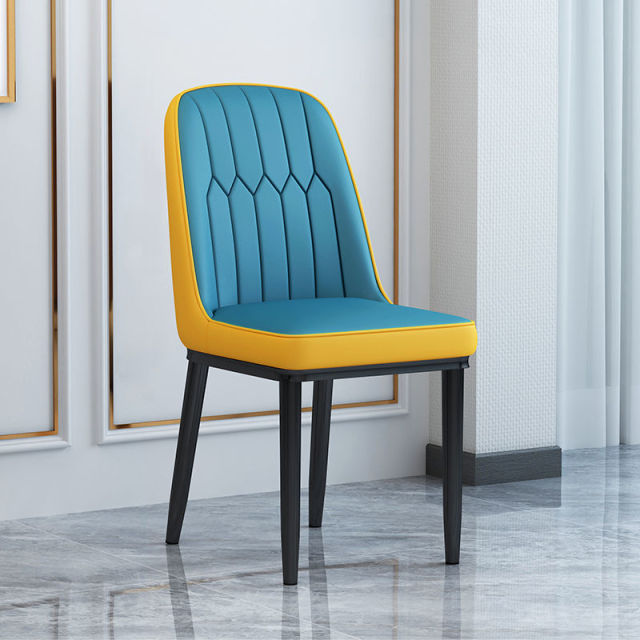 Living Room Furniture Design Armchairs Nordic Luxury Chair Metal Leather Material Dining Room Chairs Leisure Computer Stool