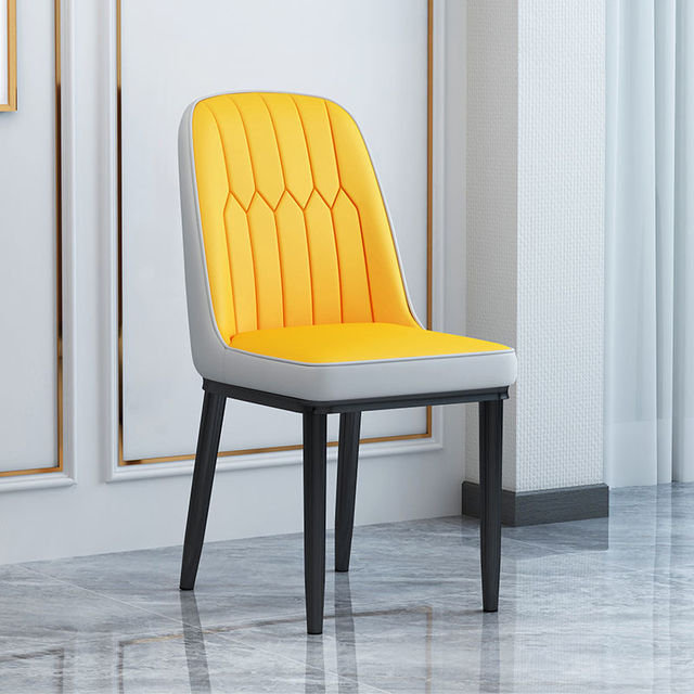 Living Room Furniture Design Armchairs Nordic Luxury Chair Metal Leather Material Dining Room Chairs Leisure Computer Stool