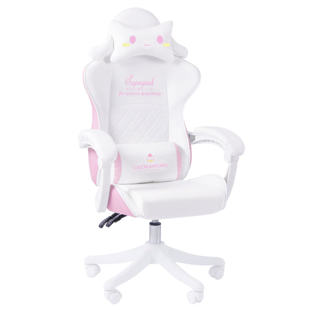 Pink Magic Gaming Chair Girl Game Competitive Rotating Chair Home Liftable Computer Chair Fashion Comfortable Anchor Live Chair