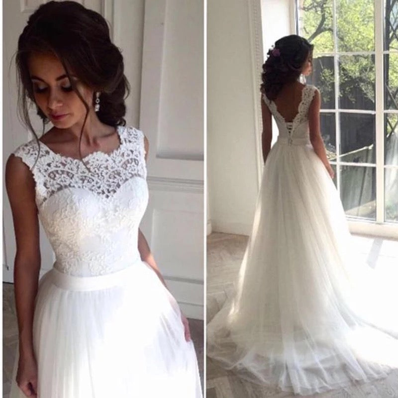 Robe De Mariee Long Suknia ślubna Vestidos Satin Wedding Dress Robe De Soiree Longue Formal Simple Vestido De Novia Bride To Be