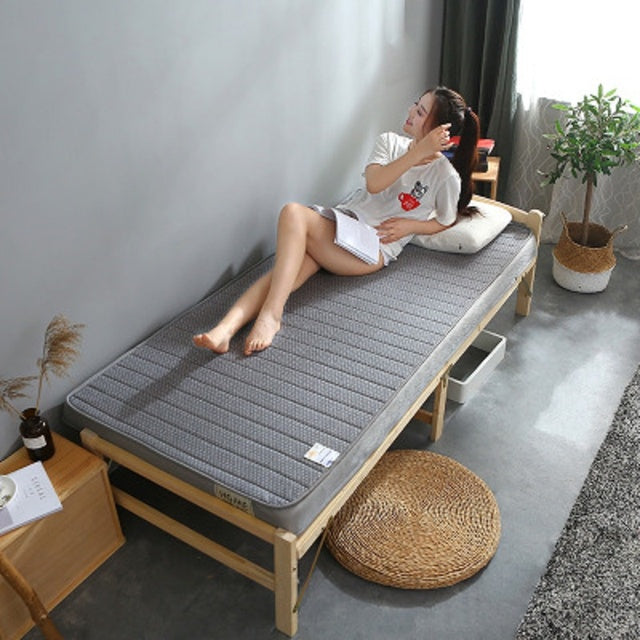 Thai Natural latex Mattress 9cm and 5cm Single double size Memory foam filling stereoscopic student dormitory Tatami