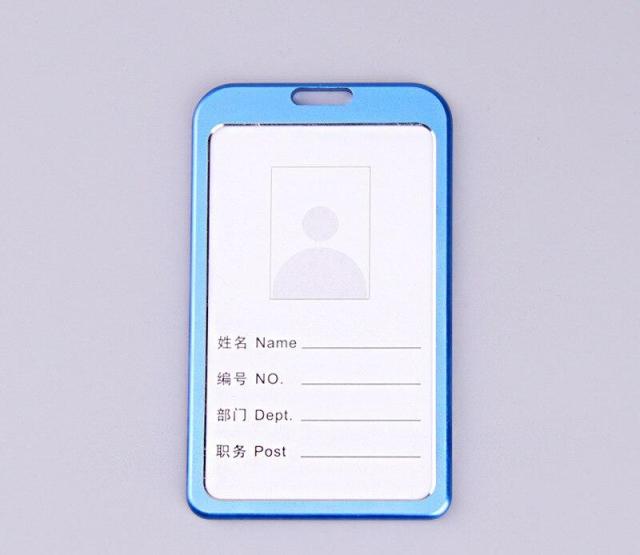 Fashion Card Cover Women Aluminum Alloy Work Name Card Holders Business Work Card ID Badge Lanyard Holder Metal Bags Case