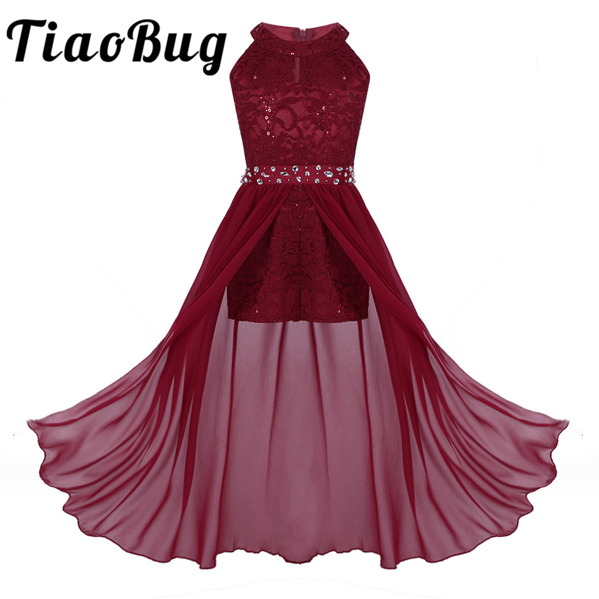 Flower Girls Floral Lace Dresses 2022 Girls Pageant Formal Princess Dresses First Communion Dress Kids Wedding Party Gowns Dress