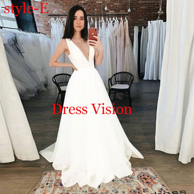 Robe De Mariee Long Suknia ślubna Vestidos Satin Wedding Dress Robe De Soiree Longue Formal Simple Vestido De Novia Bride To Be
