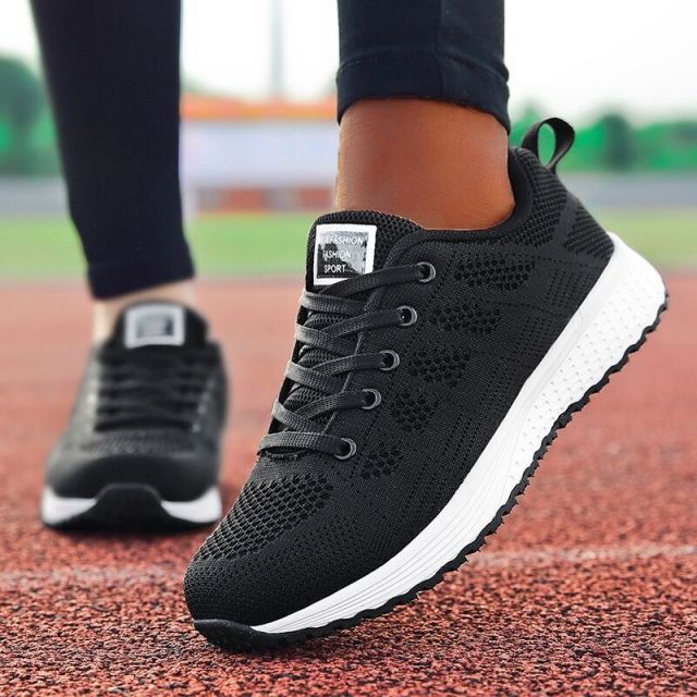 Sneakers Women Shoes Flats Casual Ladies Shoe Woman Lace-Up Mesh Light Breathable Female Zapatillas De Deporte Para Mujer