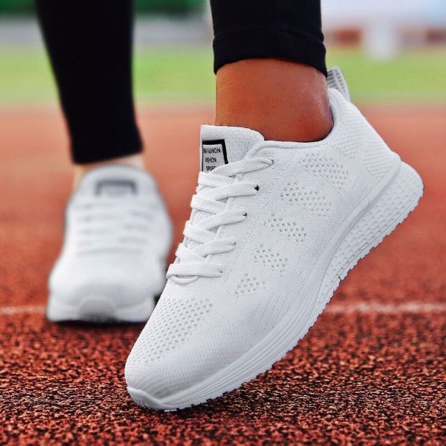 Sneakers Women Shoes Flats Casual Ladies Shoe Woman Lace-Up Mesh Light Breathable Female Zapatillas De Deporte Para Mujer