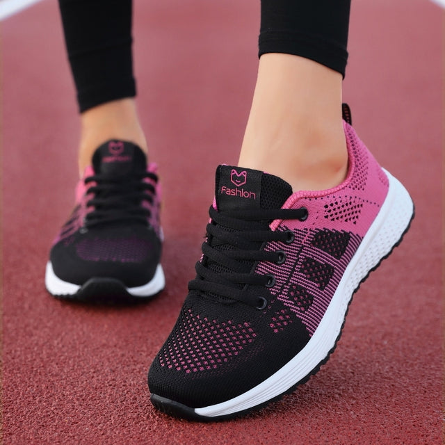Shoes for Women Sneakers 2021 Summer Woman Casual Sport Shoe Flats Casual Ladies Mesh Light Breathable Nursing Vulcanize Shoes
