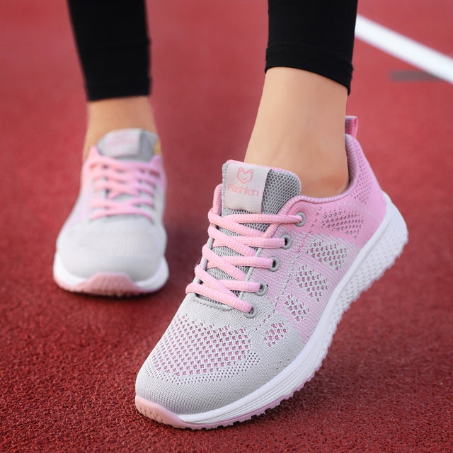 Shoes for Women Sneakers 2021 Summer Woman Casual Sport Shoe Flats Casual Ladies Mesh Light Breathable Nursing Vulcanize Shoes