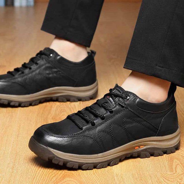 Leather Casual Men Shoes Comfortable Sneakers Casual shoes Walking Footwear Winter Boots Lac-up Mens Vulcanize Leather Shoes