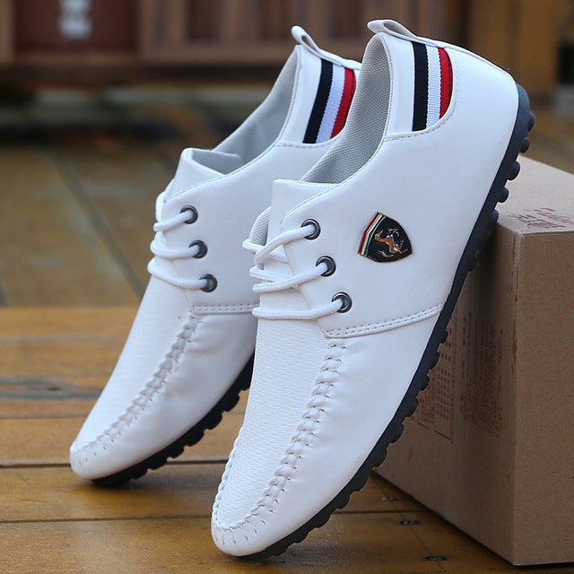 Leather Casual Men Shoes Comfortable Sneakers Casual shoes Walking Footwear Winter Boots Lac-up Mens Vulcanize Leather Shoes