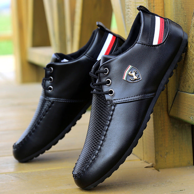 Leather Casual Men Shoes Comfortable Sneakers Casual shoes Walking Footwear Winter Boots Lac-up Mens Vulcanize Leather Shoes