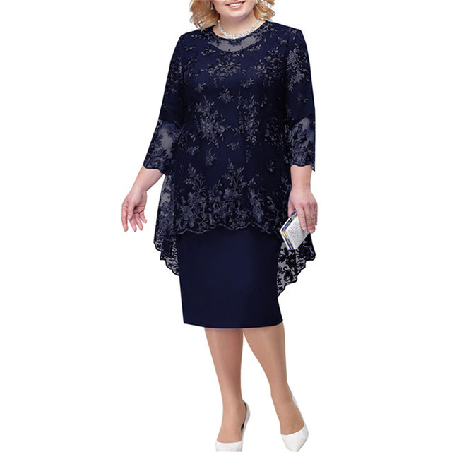 Royal Blue Lace Mother Of The Bride Dresses