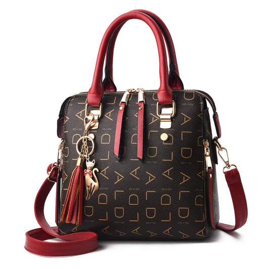 Ladies bags 2019 new women's bags casual shoulder bag large capacity PU leather handbag diagonal bag one drop delivery